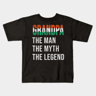 Grand Father Hungarian Grandpa The Man The Myth The Legend - Gift for Hungarian Dad With Roots From  Hungary Kids T-Shirt